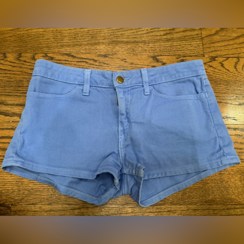 American Apparel Denim High-Waisted Shorts Blue Size 26